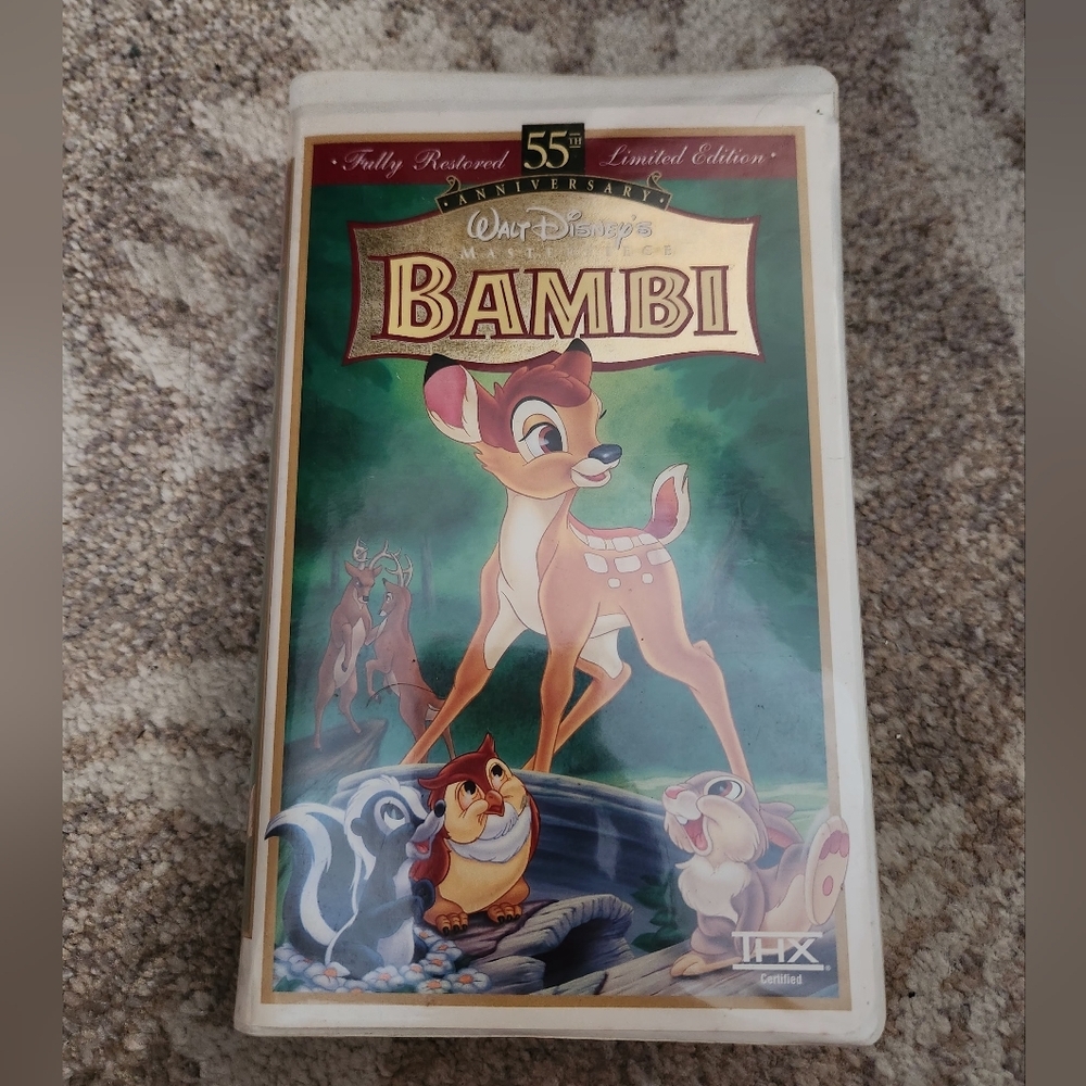 Walt Disney's Bambi VHS Tape 55th Anniversary Edition